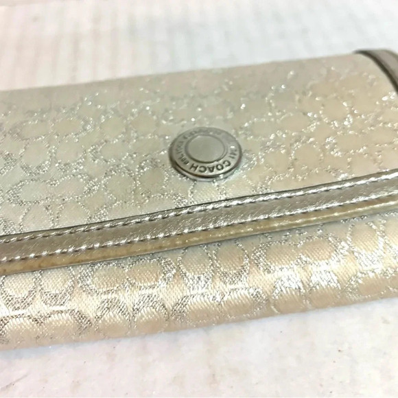 Coach CC signature print  canvas wallet - Picture 4 of 8